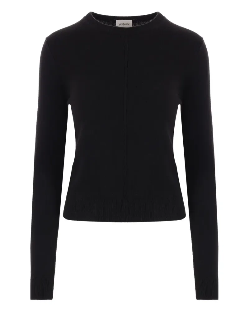 Saint Laurent Kaschmirpullover mit Lochstrickmuster - Schwarz Schwarz