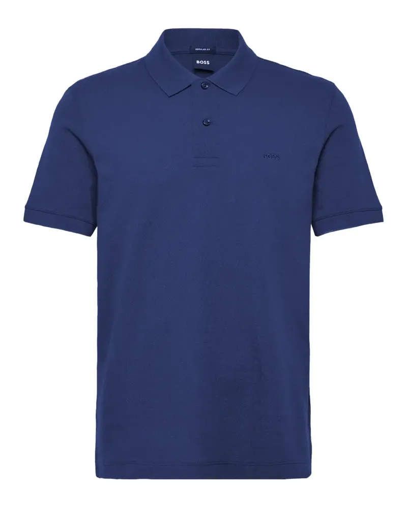 HUGO BOSS Pallas cotton-piqué polo shirt - Blau Blau