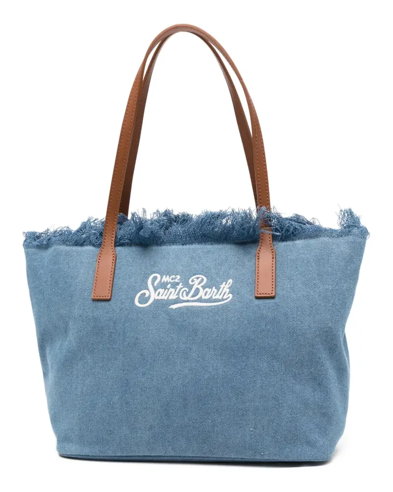 MC2 Saint Barth logo-embroidery tote bag - Blau Blau