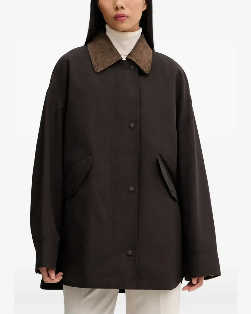 Marc O'Polo corduroy-collar jacket - Braun Braun