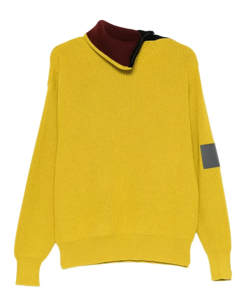 Loewe zip-detail ribbed sweater - Gelb Gelb