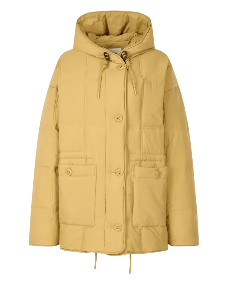 STUDIO TOMBOY piping-detail hooded puffer jacket - Gelb Gelb