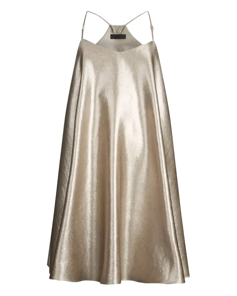 Liu Jo Kleid aus laminiertem Krepp - Gold Gold