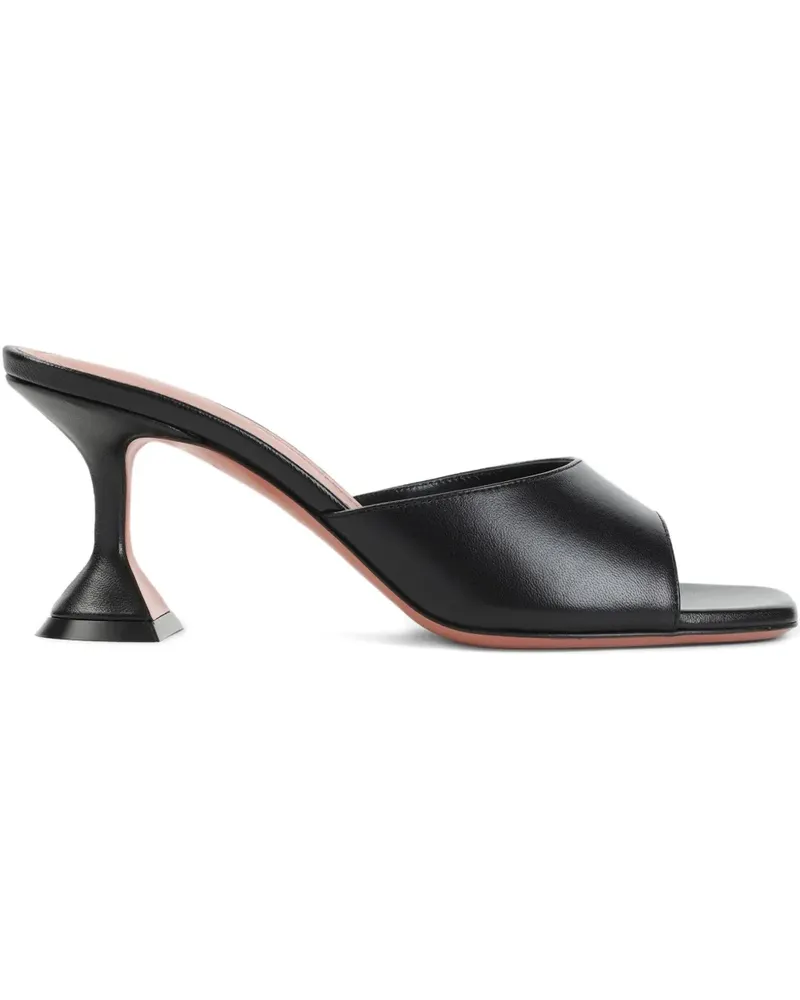 Amina Muaddi Lupita Sandalen 70mm - Schwarz Schwarz
