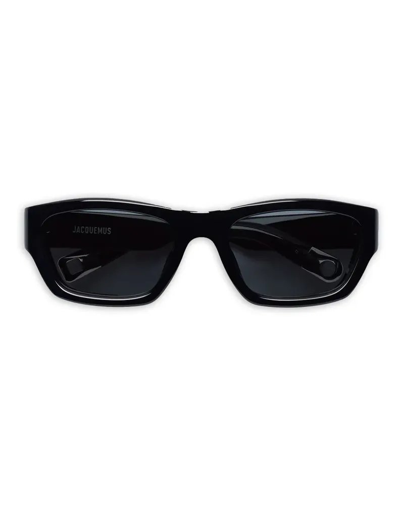 Jacquemus rectangle-frame sunglasses - Schwarz Schwarz