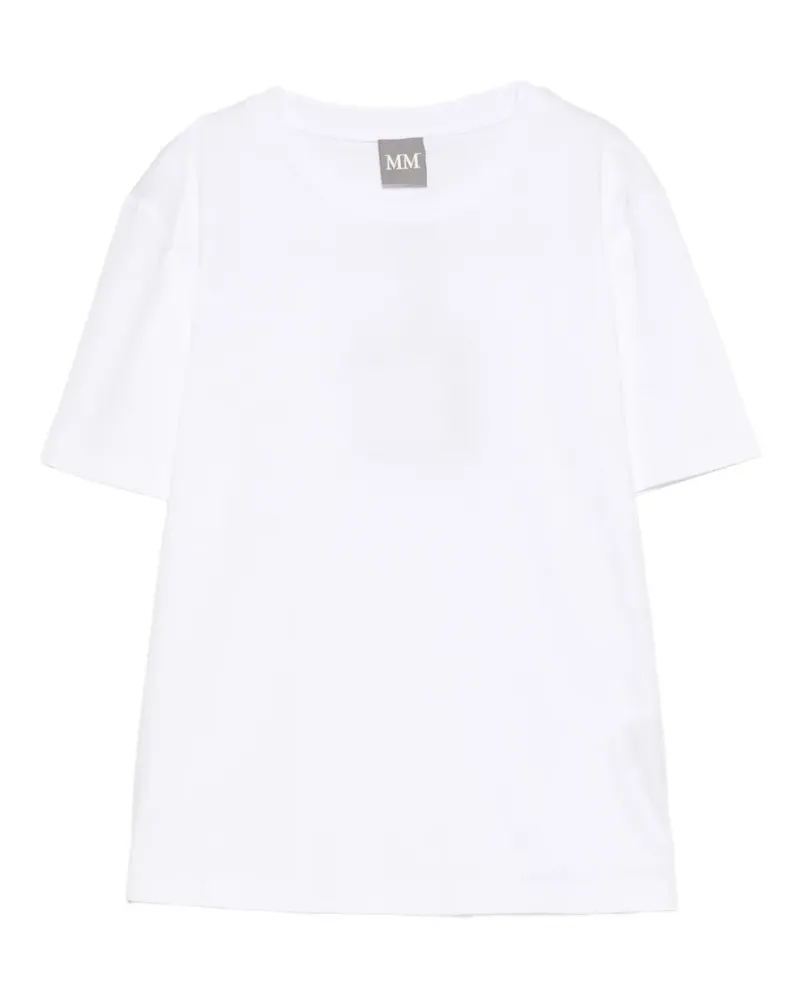 Max Mara T-Shirt mit Rundhalsausschnitt - Weiß Weiß