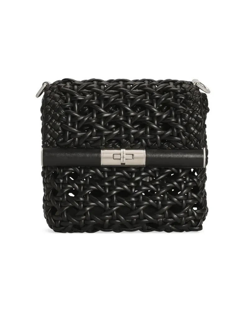 Dolce & Gabbana Schultertasche mit Lochmuster - Schwarz Schwarz