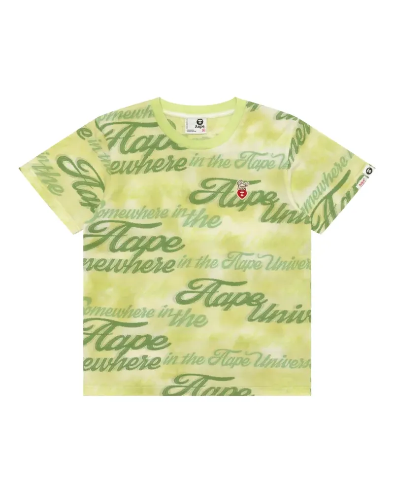 BAPE print patch T-shirt - Grün Grün