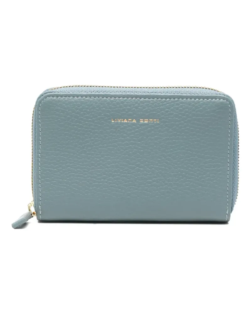 Liviana Conti zip leather wallet - Blau Blau