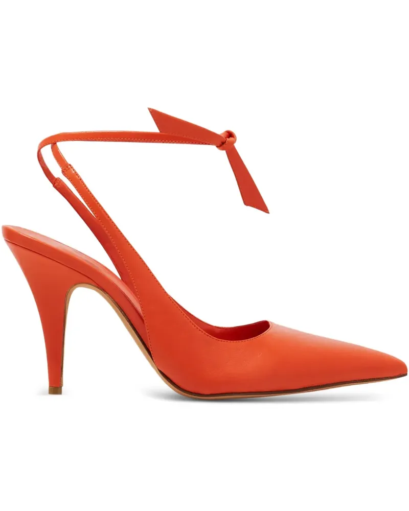 Alexandre Birman Spitze Pumps mit Schnürung 90mm - Orange Orange