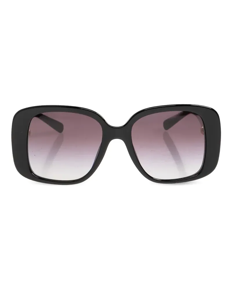 Tory Burch Sonnenbrille mit geometrischem Gestell - Schwarz Schwarz