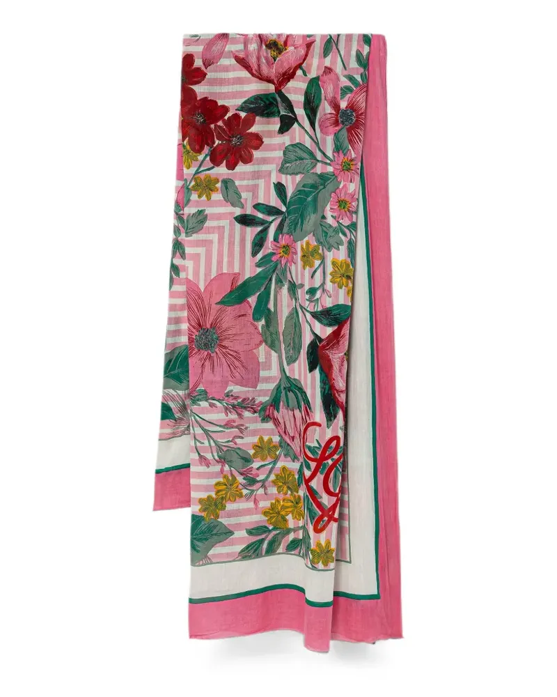 Liu Jo floral-print scarf - Rosa Rosa