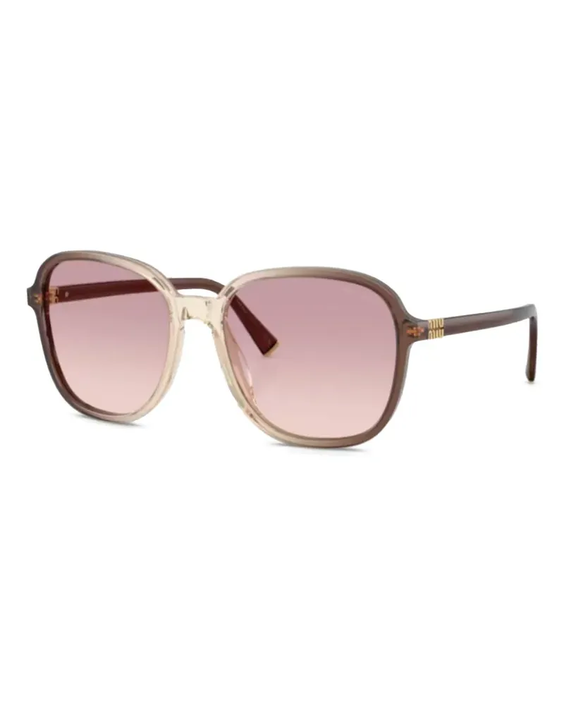 Miu Miu round-frame sunglasses - Braun Braun