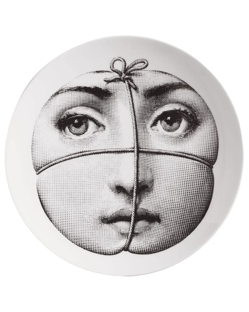 Fornasetti Tema e Variazioni Teller 26cm Weiß