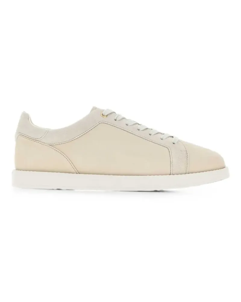 Brunello Cucinelli suede panelled sneakers - Nude Nude