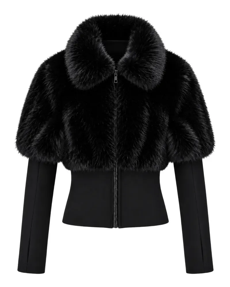 UNREAL FUR Copenhagen Jacke aus Faux Fur - Schwarz Schwarz