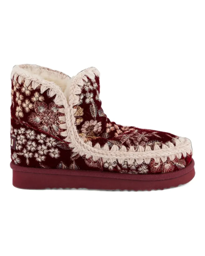 Mou 18 Eskimo Stiefel aus Samt - Rot Rot