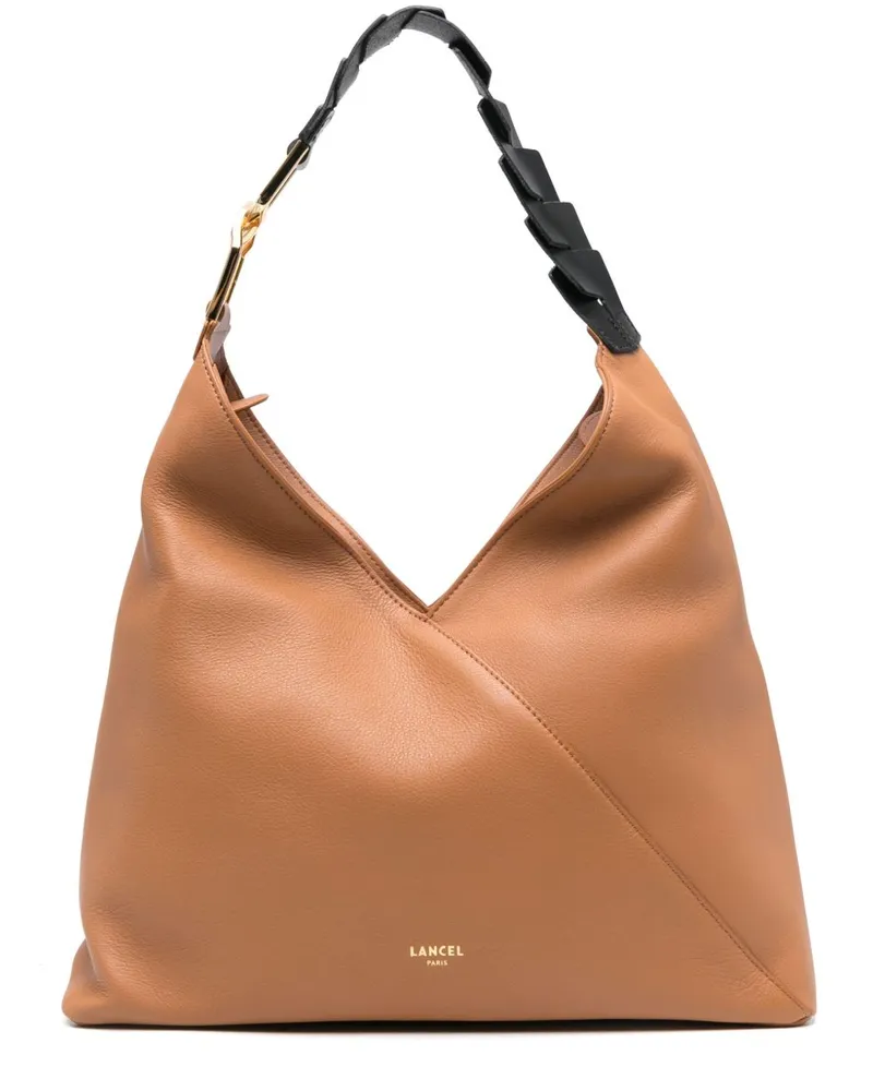 Lancel Schultertasche aus Leder - Braun Braun