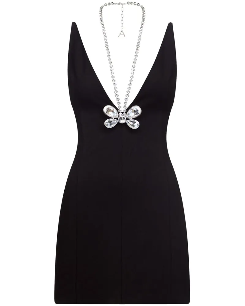 Area Kleid mit Schmetterlingsmotiv - Schwarz Schwarz