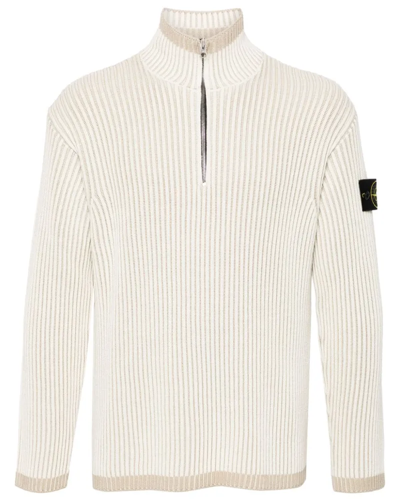 Stone Island Gerippter Vanisé-Pullover - Nude Nude