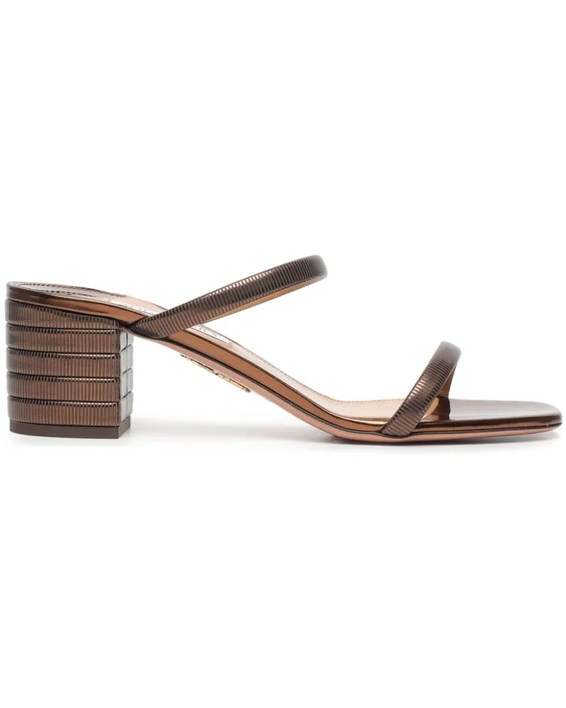 Aquazzura Riviera Chain Sandalen 50mm - Braun Braun