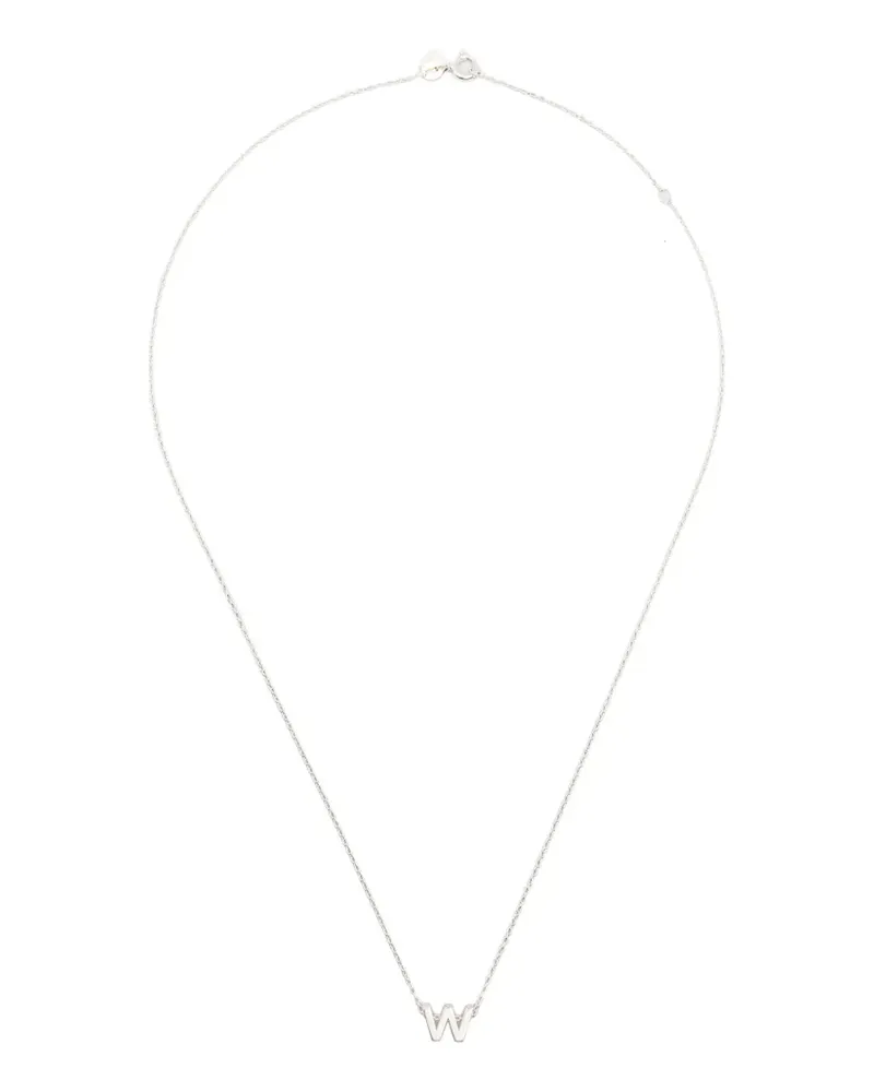 Le Gramme alphabet necklace - Silber Silber