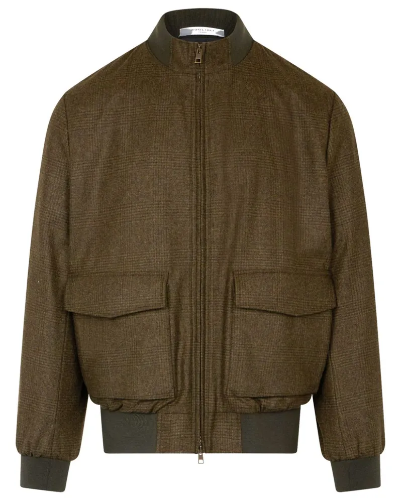 Boglioli Bomberjacke aus Wolle - Grün Grün