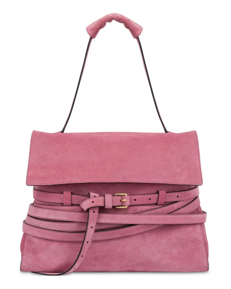 Moschino Tie Me Schultertasche - Rosa Rosa