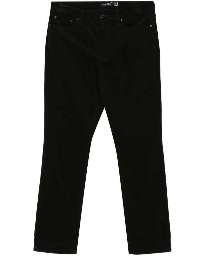 Ralph Lauren Halbhohe Slim-Fit-Hose - Schwarz Schwarz