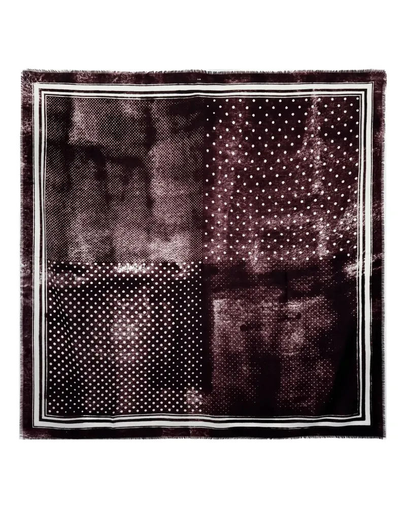 Destin Schal mit Polka Dots - Rot Rot
