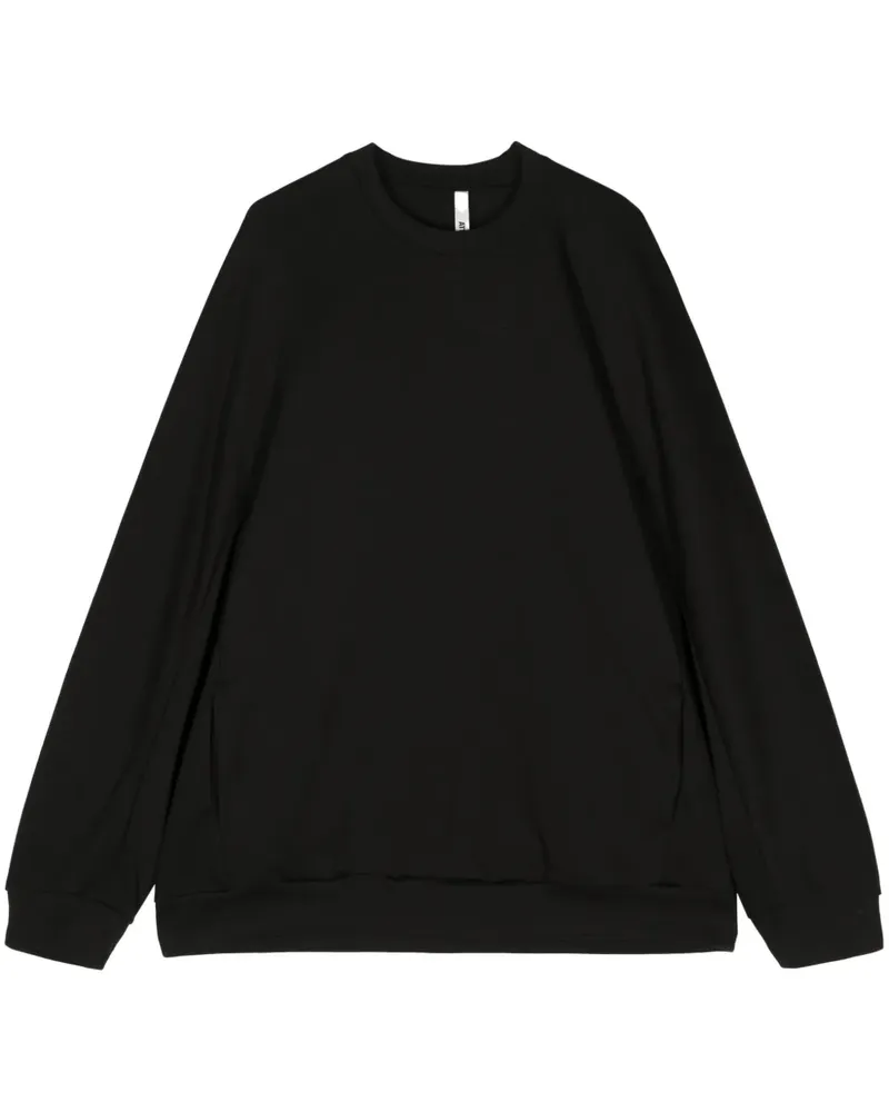 ATTACHMENT Sweatshirt mit rundem Ausschnitt - Schwarz Schwarz