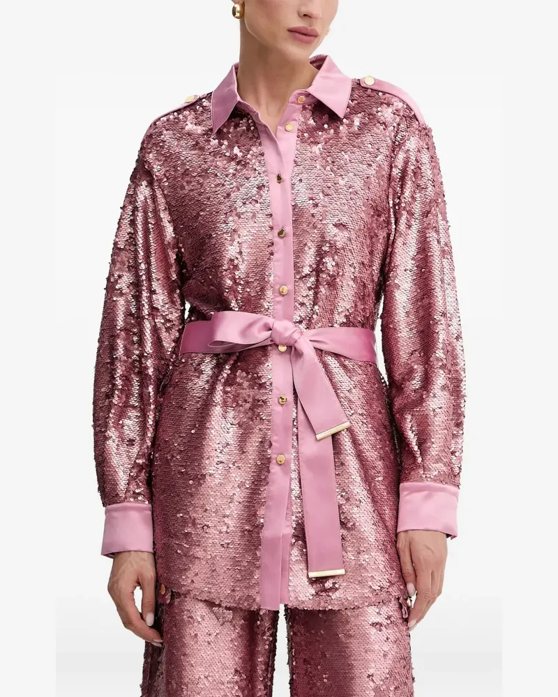 MARCIANO Los Angeles Kaia Hemd mit Pailletten - Rosa Rosa