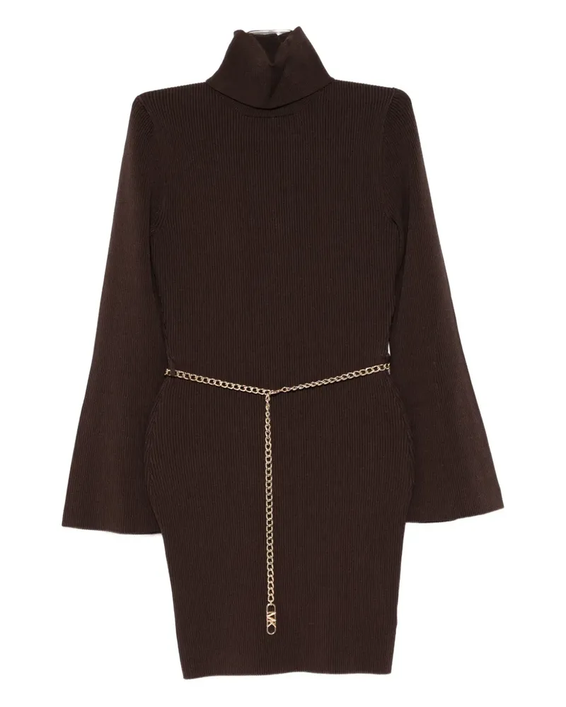 Michael Kors logo-chain mini dress - Braun Braun
