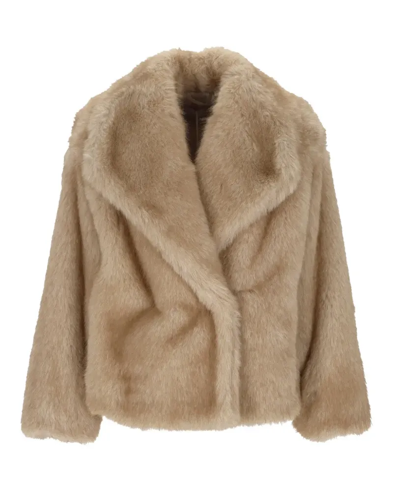 MARELLA Mantel aus Faux Fur - Nude Nude