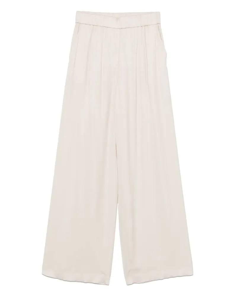 Peserico Palazzohose aus Satin - Nude Nude