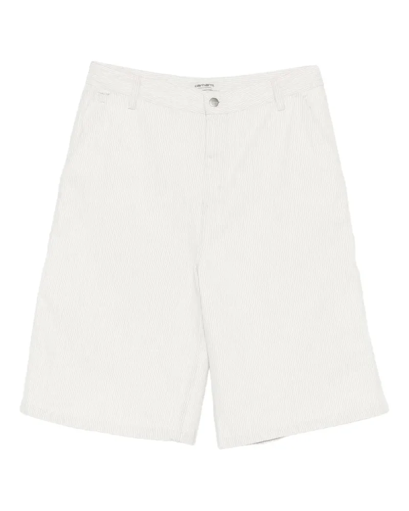 Carhartt WIP striped-pattern cotton shorts - Nude Nude