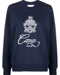 Casablanca Paris Sweatshirt mit Logo-Stickerei Blau