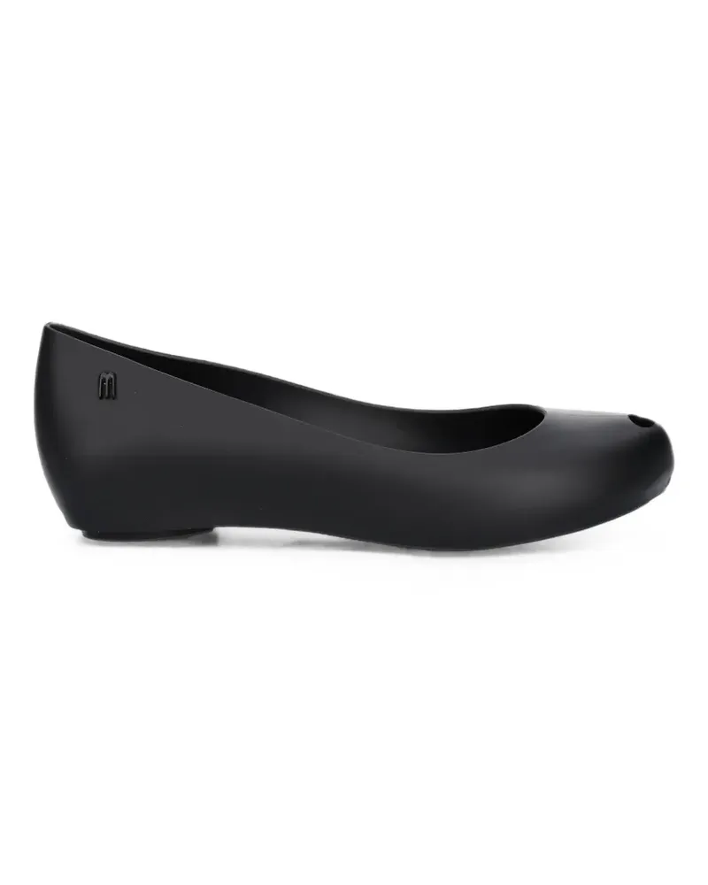 Melissa Nova Ultragirl Peeptoe-Ballerinas - Schwarz Schwarz