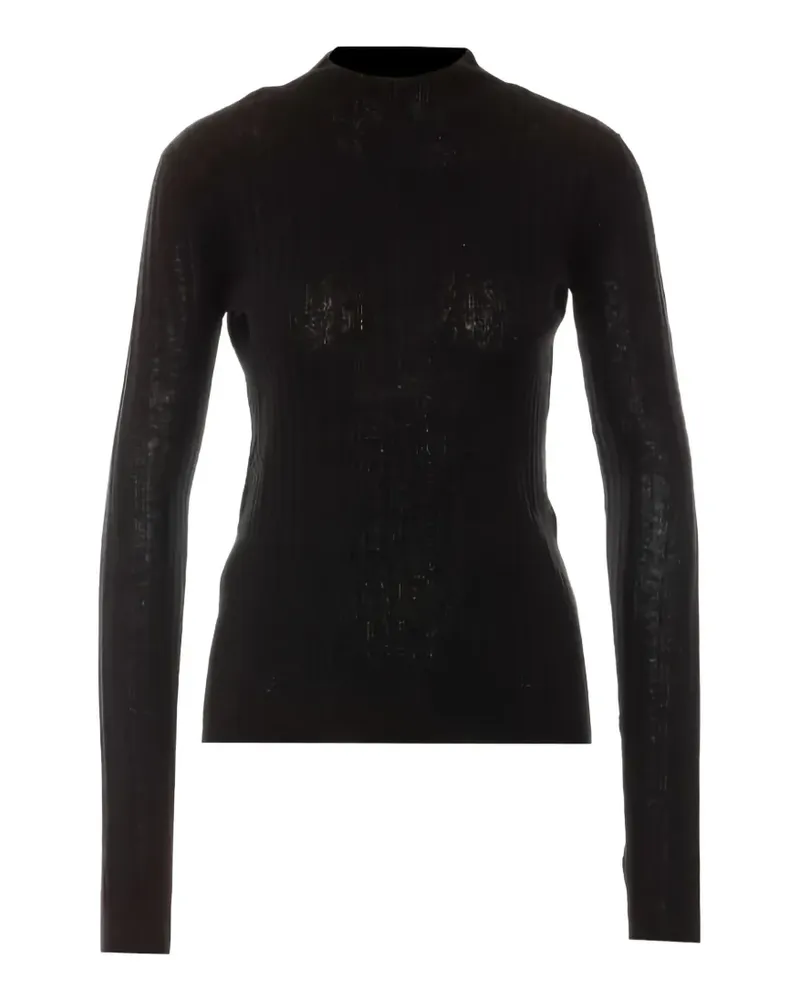 Pinko ribbed-knit wool sweater - Schwarz Schwarz