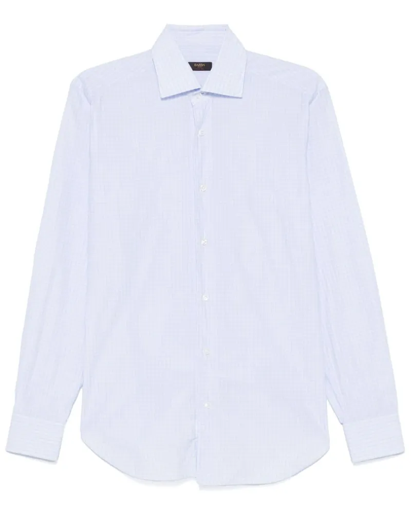BARBA Hemd mit Karomuster - Blau Blau