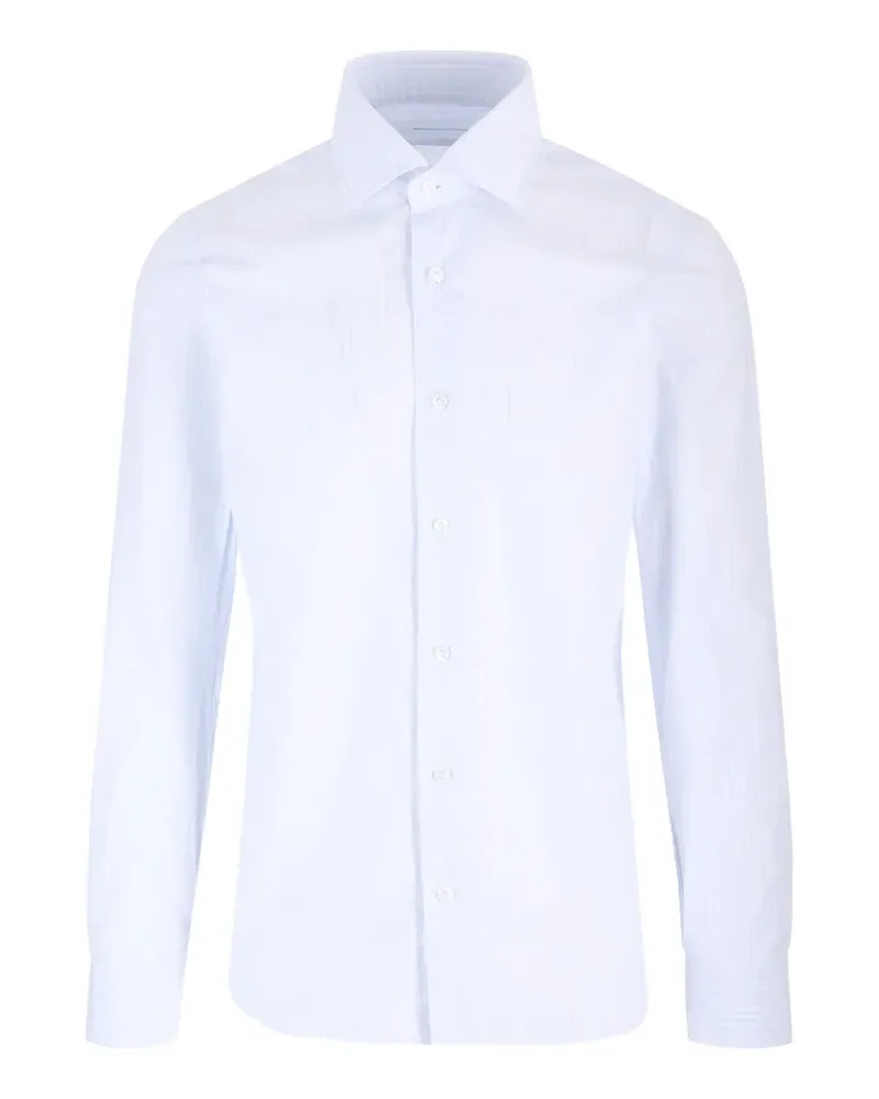 BARBA Hemd mit Karomuster - Blau Blau