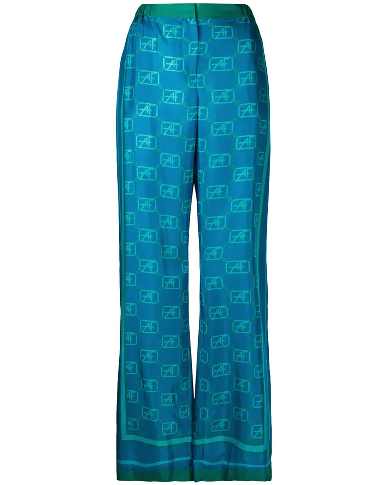 Alberta Ferretti Hose mit Print - Blau Blau