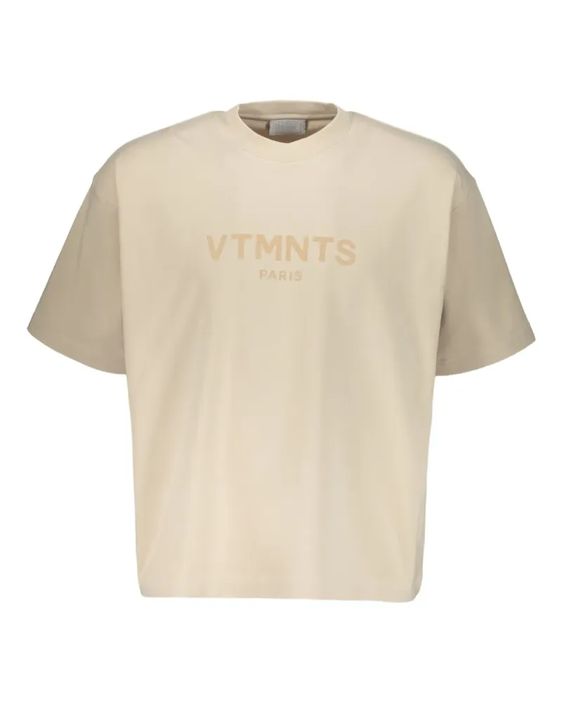 VETEMENTS T-Shirt mit Logo-Print - Nude Nude