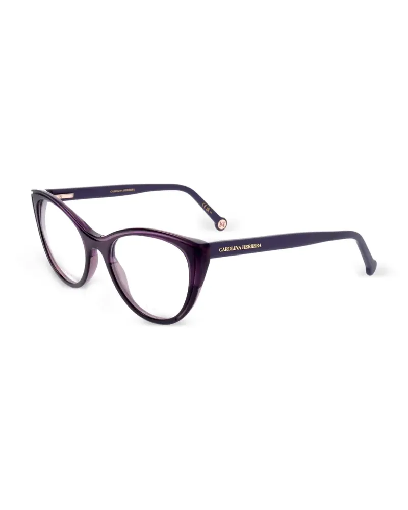 Carolina Herrera New York Cat-Eye-Brille mit Glitter - Violett Violett
