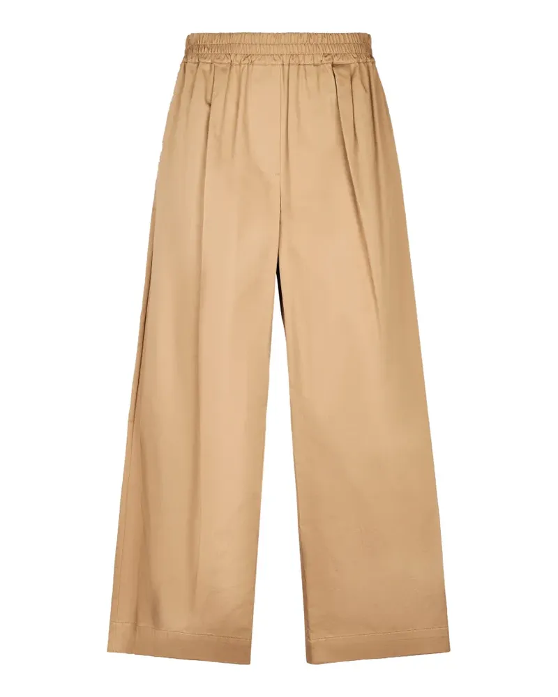 Max Mara elasticated pleated trousers - Braun Braun