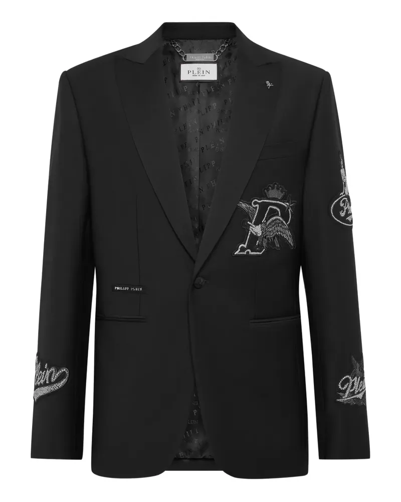 Philipp Plein Besticktes Sakko - Schwarz Schwarz