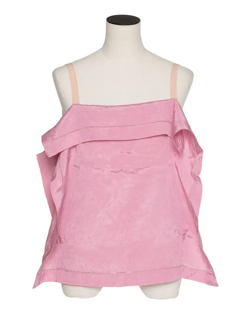 Muller of Yoshiokubo Wrinkles ruffled sleeveless top - Rosa Rosa