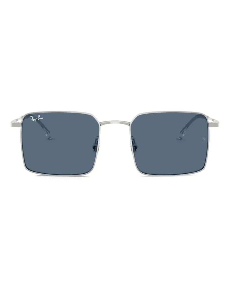 Ray Ban Idan Sonnenbrille mit eckigem Gestell - Silber Silber