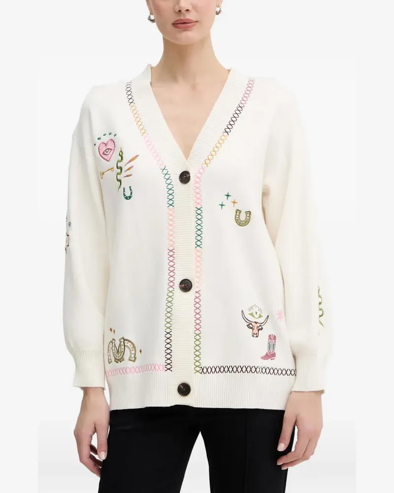 Never Fully Dressed Western Martha Cardigan - Nude Nude