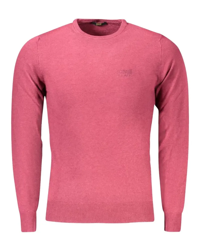 Roberto Cavalli logo-embroidered crew-neck sweater - Rot Rot